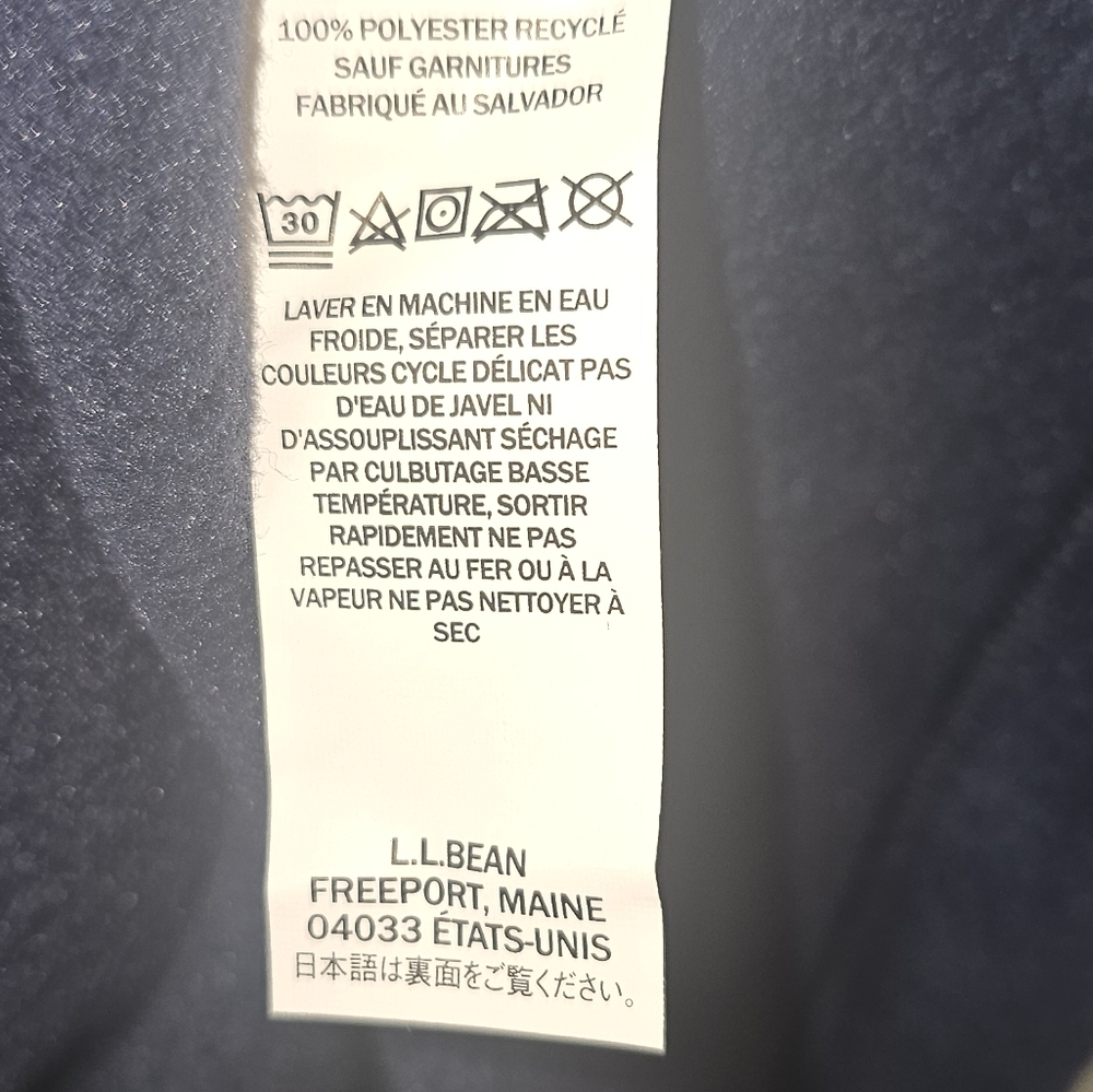 L.L. Bean Classic Fleece Blue Vest Size XL Tall - Picture 7 of 11